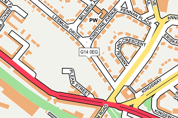 G14 0EG map - OS OpenMap – Local (Ordnance Survey) G14 0EG map - OS OpenMap – Local (Ordnance Survey)