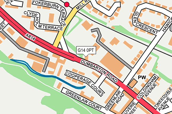 G14 0PT map - OS OpenMap – Local (Ordnance Survey) G14 0PT map - OS OpenMap – Local (Ordnance Survey)