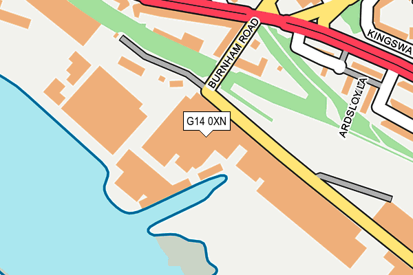 G14 0XN map - OS OpenMap – Local (Ordnance Survey) G14 0XN map - OS OpenMap – Local (Ordnance Survey)