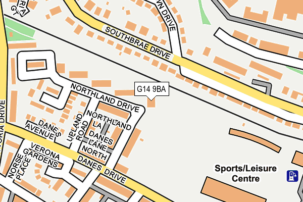G14 9BA map - OS OpenMap – Local (Ordnance Survey) G14 9BA map - OS OpenMap – Local (Ordnance Survey)