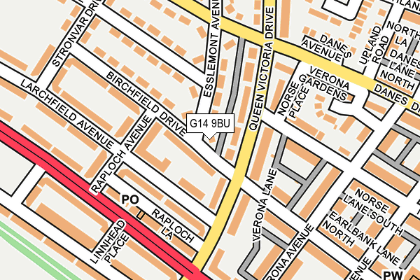 G14 9BU map - OS OpenMap – Local (Ordnance Survey) G14 9BU map - OS OpenMap – Local (Ordnance Survey)