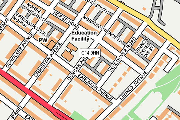 G14 9HN map - OS OpenMap – Local (Ordnance Survey) G14 9HN map - OS OpenMap – Local (Ordnance Survey)