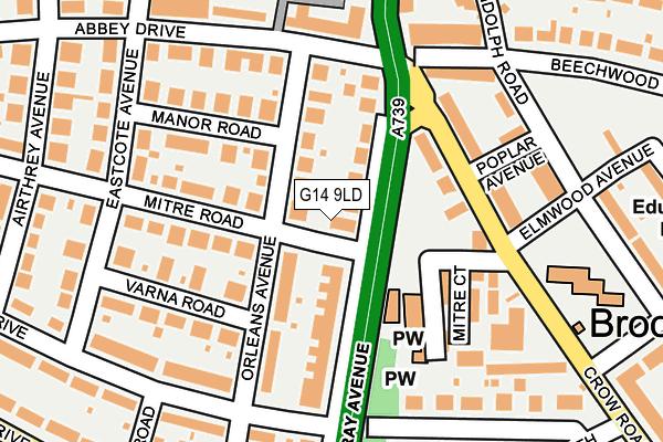 G14 9LD map - OS OpenMap – Local (Ordnance Survey) G14 9LD map - OS OpenMap – Local (Ordnance Survey)