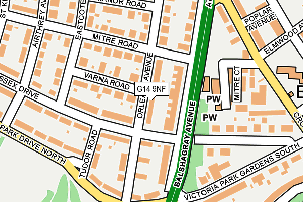 G14 9NF map - OS OpenMap – Local (Ordnance Survey) G14 9NF map - OS OpenMap – Local (Ordnance Survey)