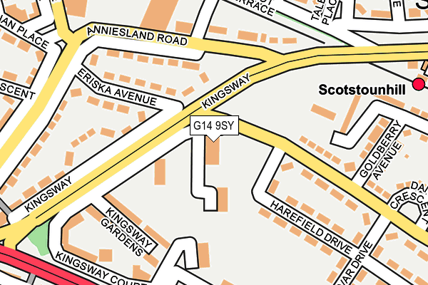G14 9SY map - OS OpenMap – Local (Ordnance Survey) G14 9SY map - OS OpenMap – Local (Ordnance Survey)