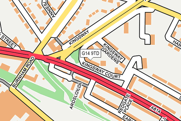G14 9TD map - OS OpenMap – Local (Ordnance Survey) G14 9TD map - OS OpenMap – Local (Ordnance Survey)