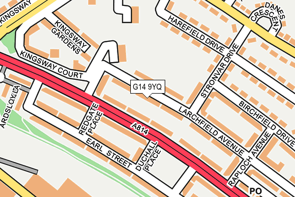 G14 9YQ map - OS OpenMap – Local (Ordnance Survey) G14 9YQ map - OS OpenMap – Local (Ordnance Survey)
