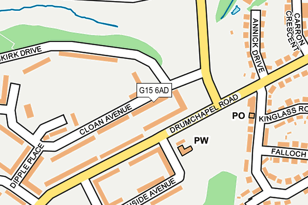 G15 6AD map - OS OpenMap – Local (Ordnance Survey) G15 6AD map - OS OpenMap – Local (Ordnance Survey)