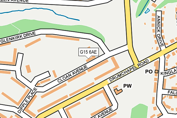 G15 6AE map - OS OpenMap – Local (Ordnance Survey) G15 6AE map - OS OpenMap – Local (Ordnance Survey)