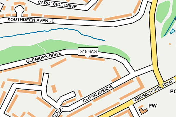 G15 6AG map - OS OpenMap – Local (Ordnance Survey) G15 6AG map - OS OpenMap – Local (Ordnance Survey)