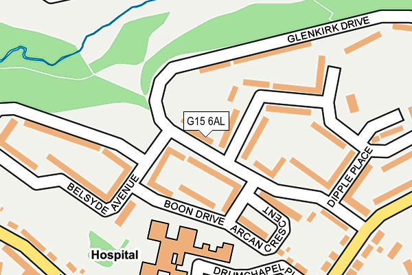 G15 6AL map - OS OpenMap – Local (Ordnance Survey) G15 6AL map - OS OpenMap – Local (Ordnance Survey)