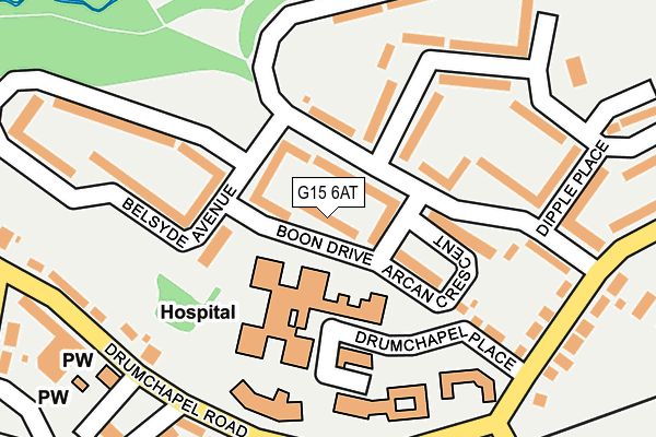 G15 6AT map - OS OpenMap – Local (Ordnance Survey) G15 6AT map - OS OpenMap – Local (Ordnance Survey)