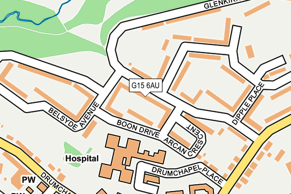 G15 6AU map - OS OpenMap – Local (Ordnance Survey) G15 6AU map - OS OpenMap – Local (Ordnance Survey)