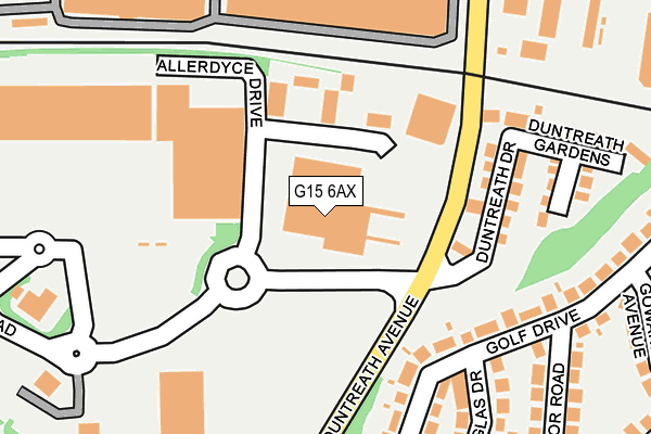 G15 6AX map - OS OpenMap – Local (Ordnance Survey) G15 6AX map - OS OpenMap – Local (Ordnance Survey)