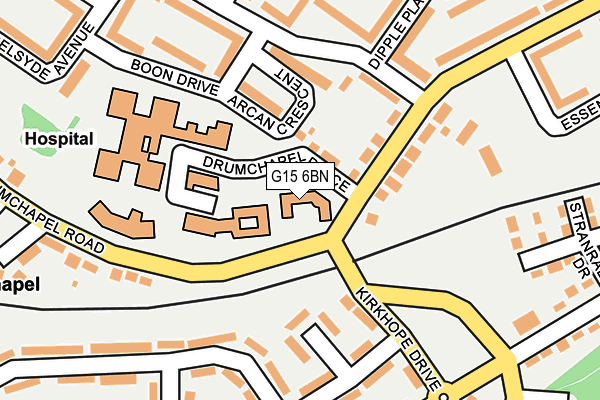 G15 6BN map - OS OpenMap – Local (Ordnance Survey) G15 6BN map - OS OpenMap – Local (Ordnance Survey)