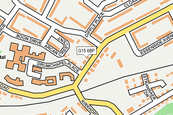 G15 6BP map - OS OpenMap – Local (Ordnance Survey) G15 6BP map - OS OpenMap – Local (Ordnance Survey)
