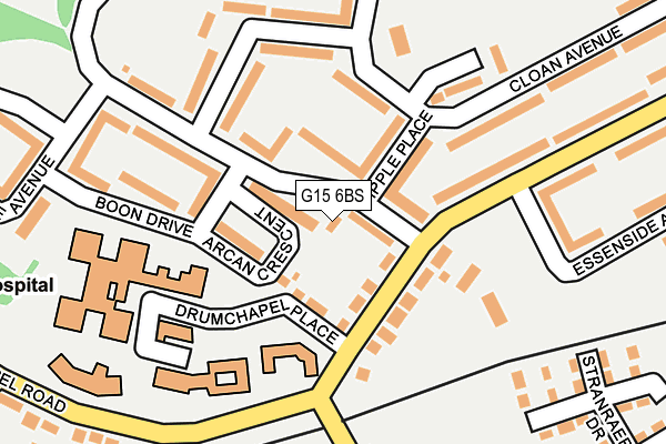 G15 6BS map - OS OpenMap – Local (Ordnance Survey) G15 6BS map - OS OpenMap – Local (Ordnance Survey)