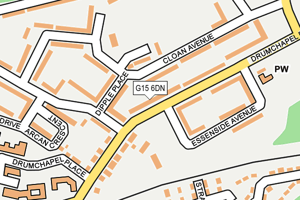 G15 6DN map - OS OpenMap – Local (Ordnance Survey) G15 6DN map - OS OpenMap – Local (Ordnance Survey)