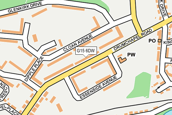 G15 6DW map - OS OpenMap – Local (Ordnance Survey) G15 6DW map - OS OpenMap – Local (Ordnance Survey)