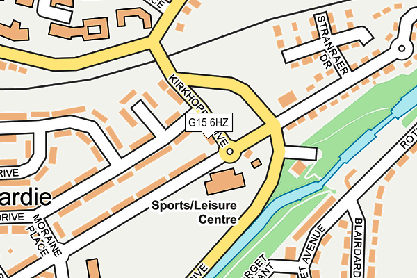 G15 6HZ map - OS OpenMap – Local (Ordnance Survey) G15 6HZ map - OS OpenMap – Local (Ordnance Survey)