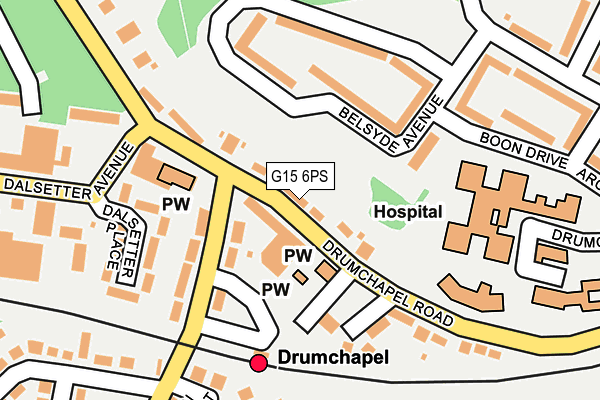 G15 6PS map - OS OpenMap – Local (Ordnance Survey) G15 6PS map - OS OpenMap – Local (Ordnance Survey)