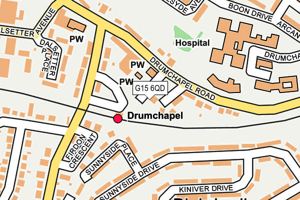 G15 6QD map - OS OpenMap – Local (Ordnance Survey) G15 6QD map - OS OpenMap – Local (Ordnance Survey)