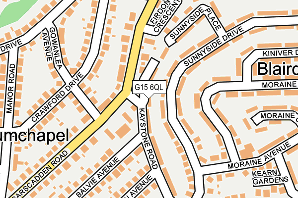 G15 6QL map - OS OpenMap – Local (Ordnance Survey) G15 6QL map - OS OpenMap – Local (Ordnance Survey)