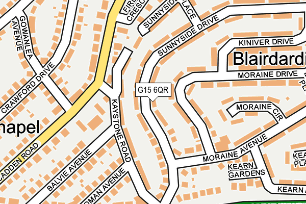 G15 6QR map - OS OpenMap – Local (Ordnance Survey) G15 6QR map - OS OpenMap – Local (Ordnance Survey)