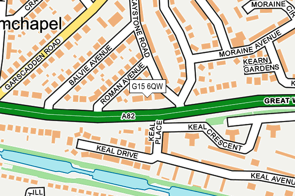 G15 6QW map - OS OpenMap – Local (Ordnance Survey) G15 6QW map - OS OpenMap – Local (Ordnance Survey)