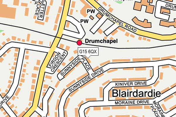 G15 6QX map - OS OpenMap – Local (Ordnance Survey) G15 6QX map - OS OpenMap – Local (Ordnance Survey)