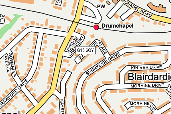 G15 6QY map - OS OpenMap – Local (Ordnance Survey) G15 6QY map - OS OpenMap – Local (Ordnance Survey)