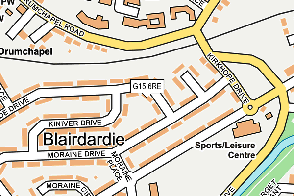 G15 6RE map - OS OpenMap – Local (Ordnance Survey)