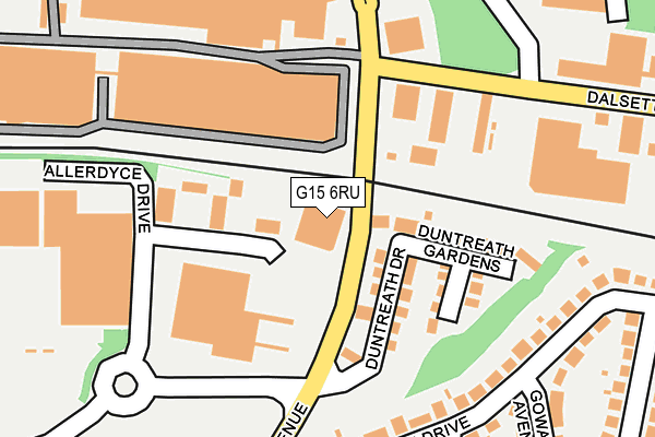 G15 6RU map - OS OpenMap – Local (Ordnance Survey) G15 6RU map - OS OpenMap – Local (Ordnance Survey)