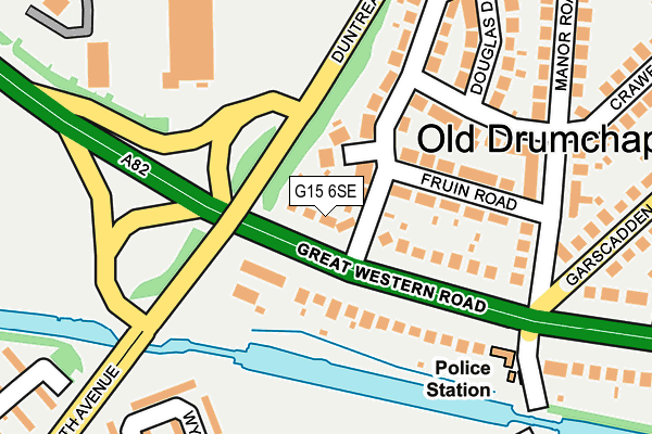 G15 6SE map - OS OpenMap – Local (Ordnance Survey)