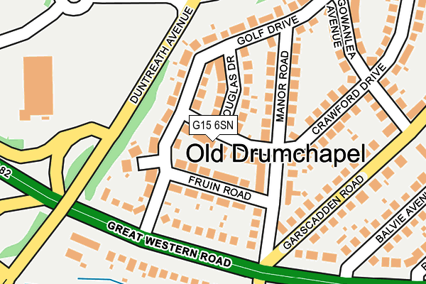 G15 6SN map - OS OpenMap – Local (Ordnance Survey)