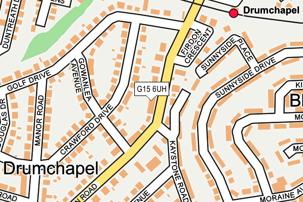 G15 6UH map - OS OpenMap – Local (Ordnance Survey) G15 6UH map - OS OpenMap – Local (Ordnance Survey)