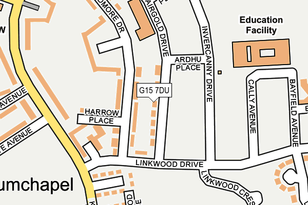 G15 7DU map - OS OpenMap – Local (Ordnance Survey)