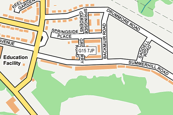 G15 7JP map - OS OpenMap – Local (Ordnance Survey) G15 7JP map - OS OpenMap – Local (Ordnance Survey)