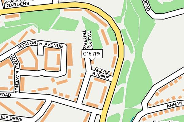 G15 7PA map - OS OpenMap – Local (Ordnance Survey) G15 7PA map - OS OpenMap – Local (Ordnance Survey)
