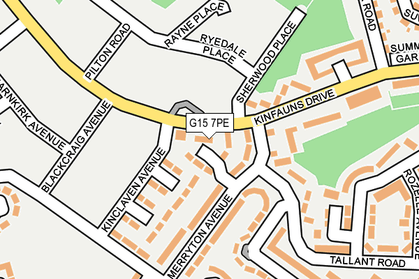 G15 7PE map - OS OpenMap – Local (Ordnance Survey)