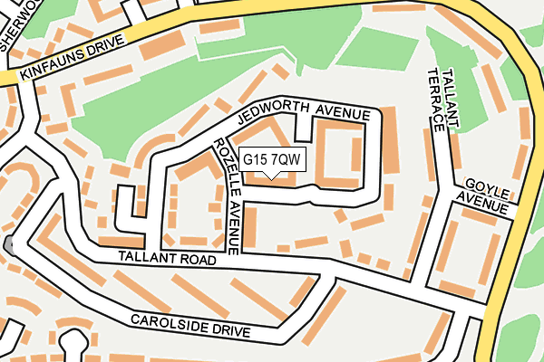 G15 7QW map - OS OpenMap – Local (Ordnance Survey) G15 7QW map - OS OpenMap – Local (Ordnance Survey)