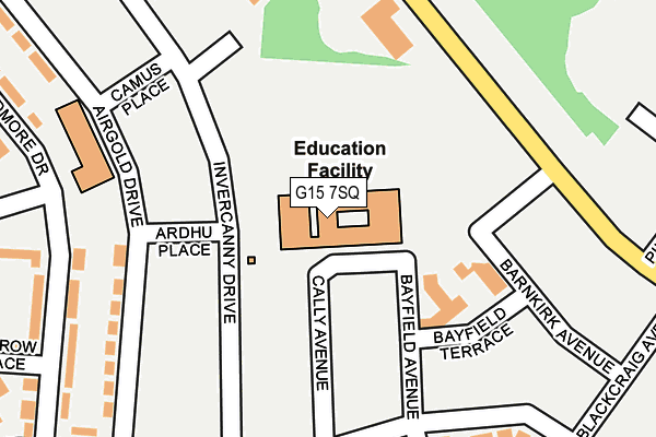 G15 7SQ map - OS OpenMap – Local (Ordnance Survey)