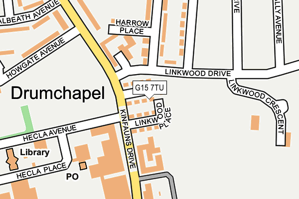 G15 7TU map - OS OpenMap – Local (Ordnance Survey) G15 7TU map - OS OpenMap – Local (Ordnance Survey)