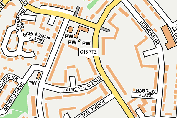 G15 7TZ map - OS OpenMap – Local (Ordnance Survey) G15 7TZ map - OS OpenMap – Local (Ordnance Survey)