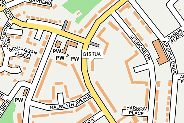 G15 7UA map - OS OpenMap – Local (Ordnance Survey) G15 7UA map - OS OpenMap – Local (Ordnance Survey)