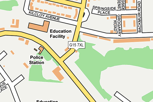 G15 7XL map - OS OpenMap – Local (Ordnance Survey)