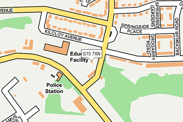 G15 7XN map - OS OpenMap – Local (Ordnance Survey) G15 7XN map - OS OpenMap – Local (Ordnance Survey)