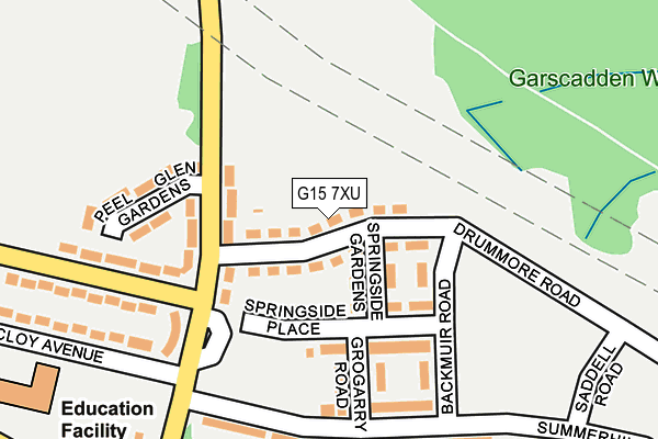 G15 7XU map - OS OpenMap – Local (Ordnance Survey) G15 7XU map - OS OpenMap – Local (Ordnance Survey)