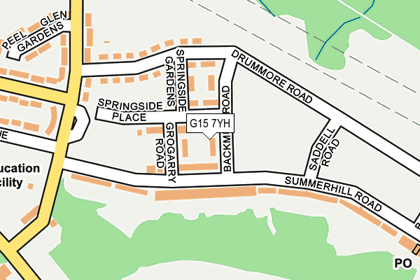G15 7YH map - OS OpenMap – Local (Ordnance Survey) G15 7YH map - OS OpenMap – Local (Ordnance Survey)