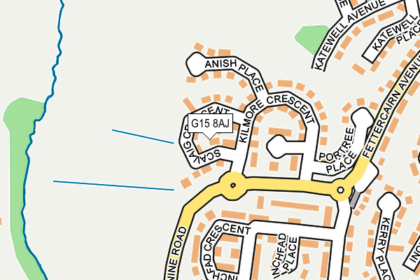 G15 8AJ map - OS OpenMap – Local (Ordnance Survey) G15 8AJ map - OS OpenMap – Local (Ordnance Survey)